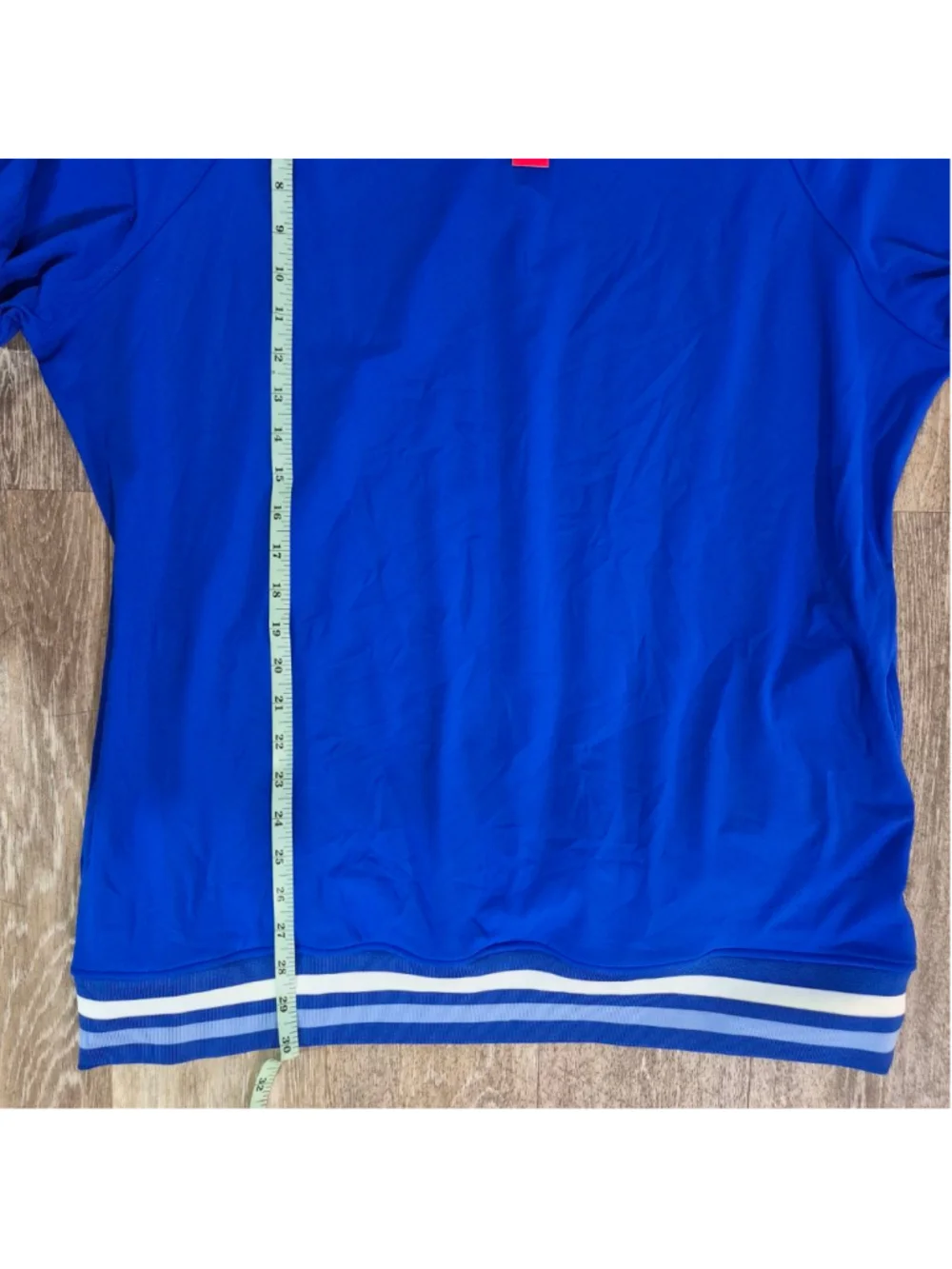 Men's REDVANLY Blue Seales Hoodie XL with White Stripes